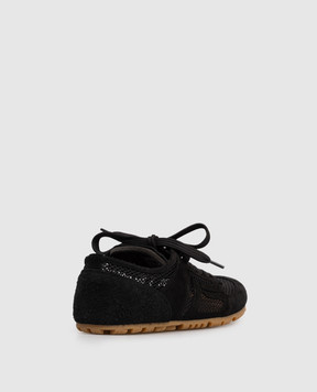 Balmain Черные комбинированные кроссовки Racer 45 GN1VI761THCM