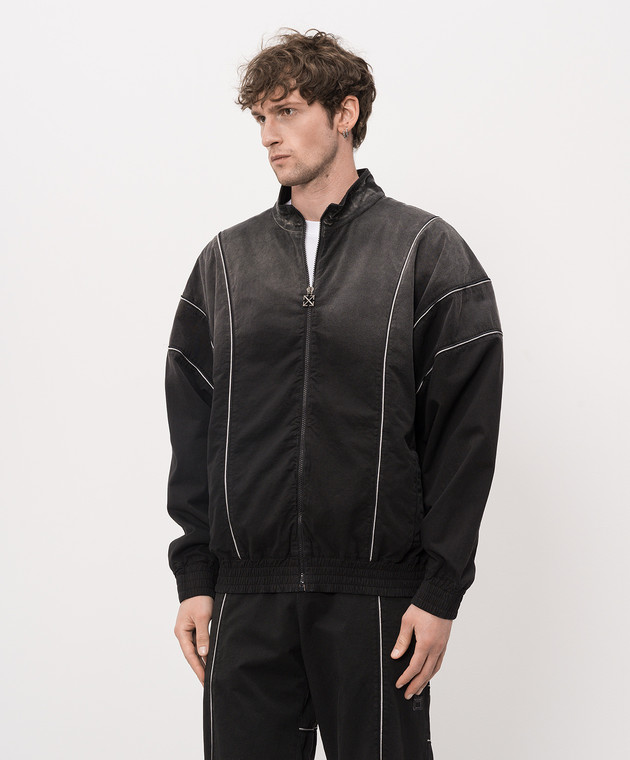 Off-White Черная спортивная куртка 44MBD05MS26F002 изображение 3
