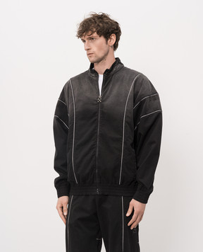 Off-White Черная спортивная куртка 44MBD05MS26F002