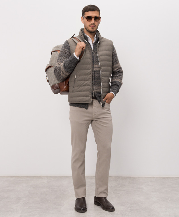 Brunello Cucinelli Сірі джинси з емблемою M277PB3210 зображення 2