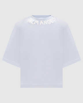 Palm Angels Голубая футболка PWAA079S26JER005