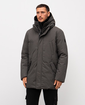 Mackage Серая пуховая куртка Edward с эмблемой EDWARDNFR