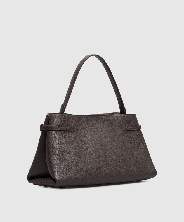 Brunello Cucinelli Коричнева шкіряна сумка MBDKB2820 зображення 3