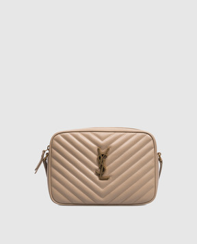 Saint Laurent Бежевая кожаная сумка кросс-боди LOU 761554DV707