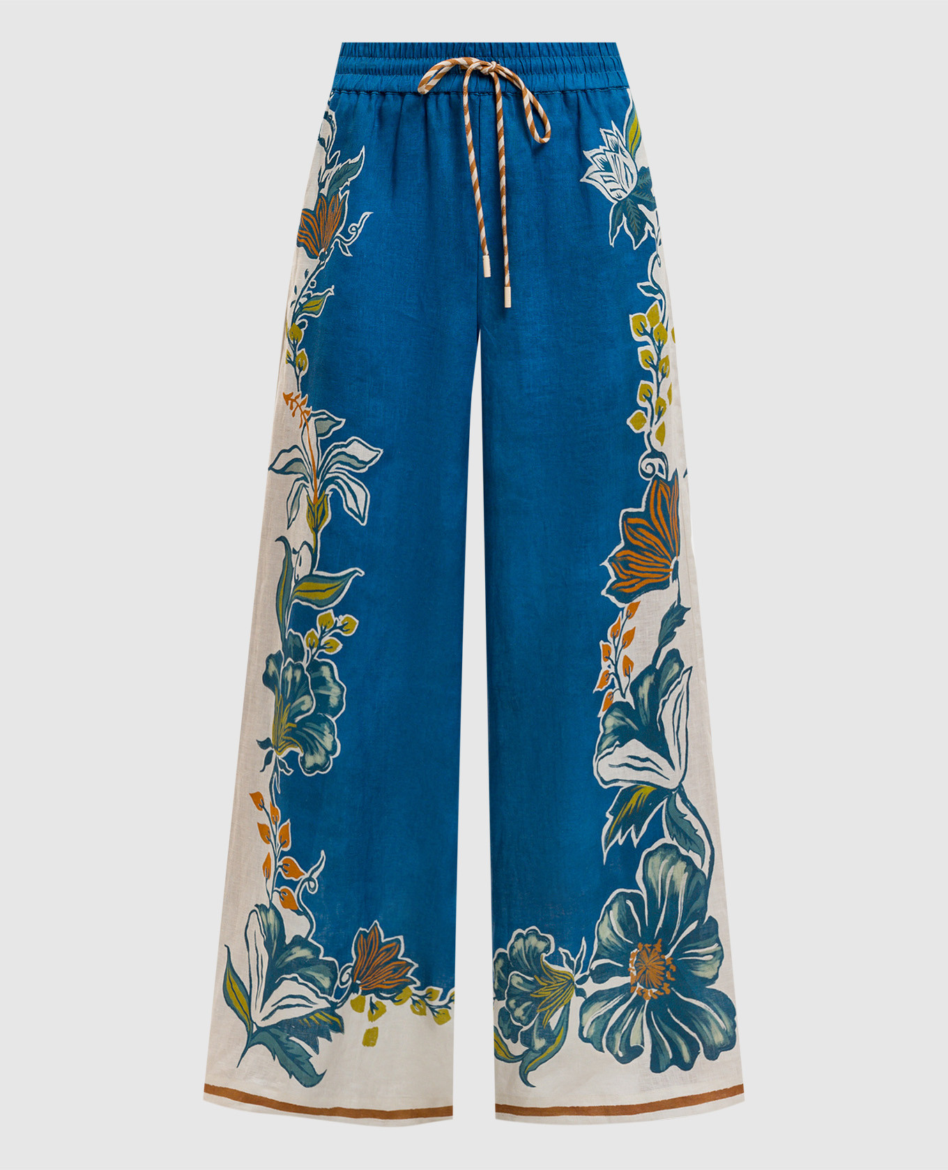 Синий палаццо Луда из льна