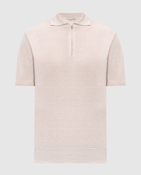 Cashmere&Whiskey Бежевое поло с леном MS004