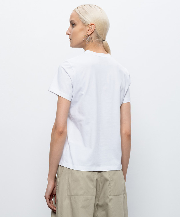 3.1 Phillip Lim Белая футболка с вышивкой S26110386PJB изображение 4