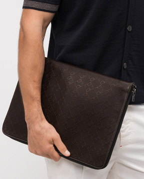 Peserico Коричневая кожаная папка для документов R78025C0CC638