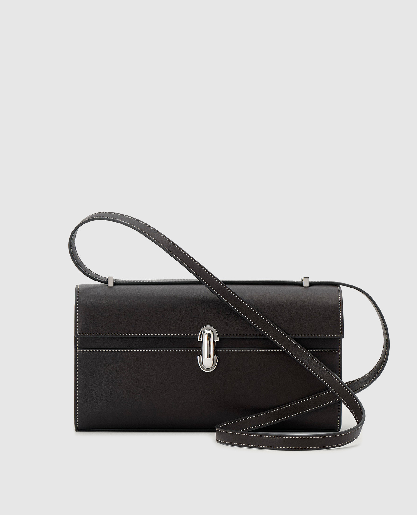 Коричневая кожаная сумка Symmetry