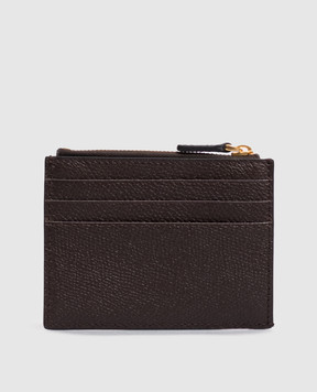 Valentino Коричневый кожаный картхолдер VLogo Signature 9W2P0AK9SNP