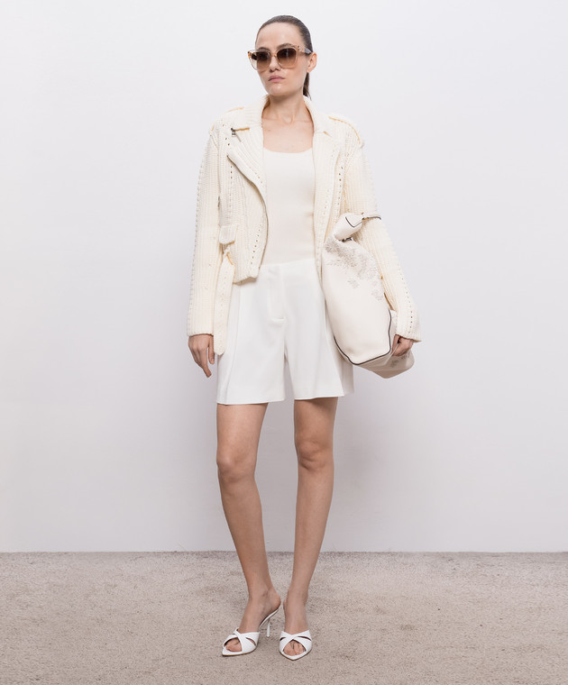 Ermanno Scervino Белые шорты D486P713XIF изображение 2