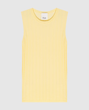 Allude Жовтий топ з вовни 26264028