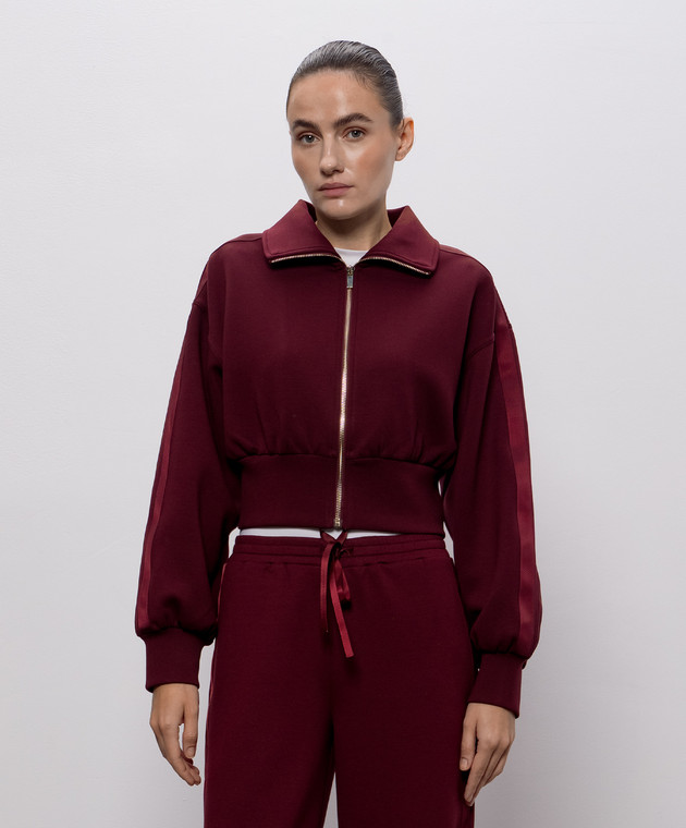 Twinset Бордовая спортивная куртка 262TT2340 изображение 3