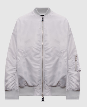 Dondup Сірий бомбер з драпіруванням DJ773PX0142DXXX