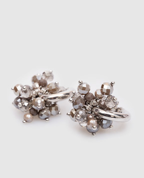 Peserico Коричневі сережки Gilda з намистинами A35513C0CC786