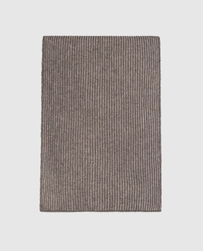 Brunello Cucinelli Зеленый шарф из кашемира M2295700