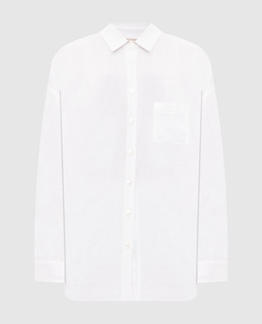 Twinset Біла сорочка з льону 261TT2301