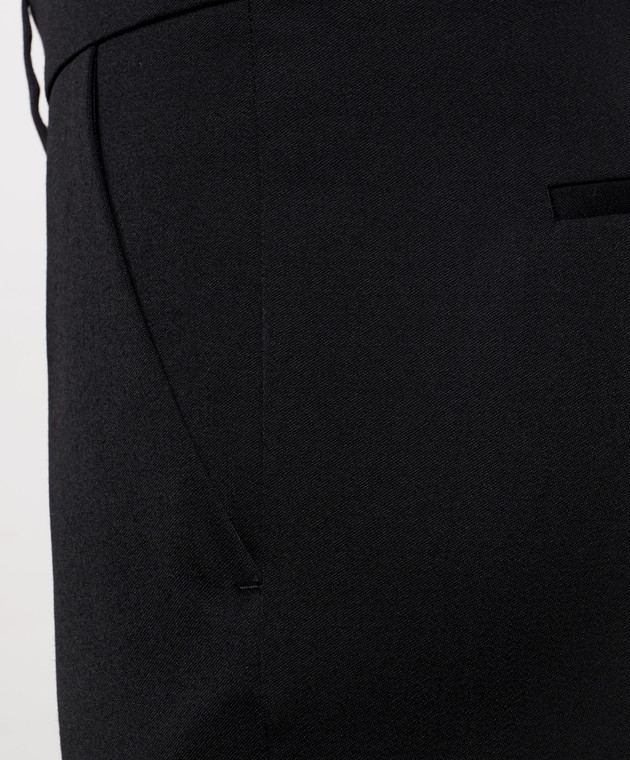 Balmain Черные брюки клеш из шерсти PA0000000052 изображение 5