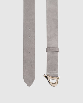 Dondup Серый замшевый ремень с логотипом WC270PL0671DXXX