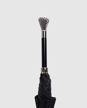 Pasotti Серый зонтик-трость в полоску OMITUO478RASO10844