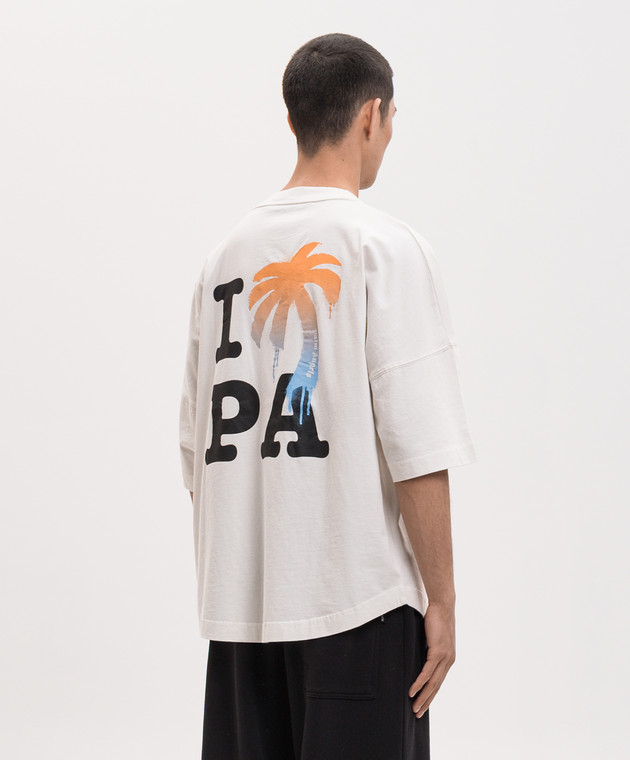 Palm Angels Футболка I Love PA кольору айворі PMAA10BS26JER003 зображення 4