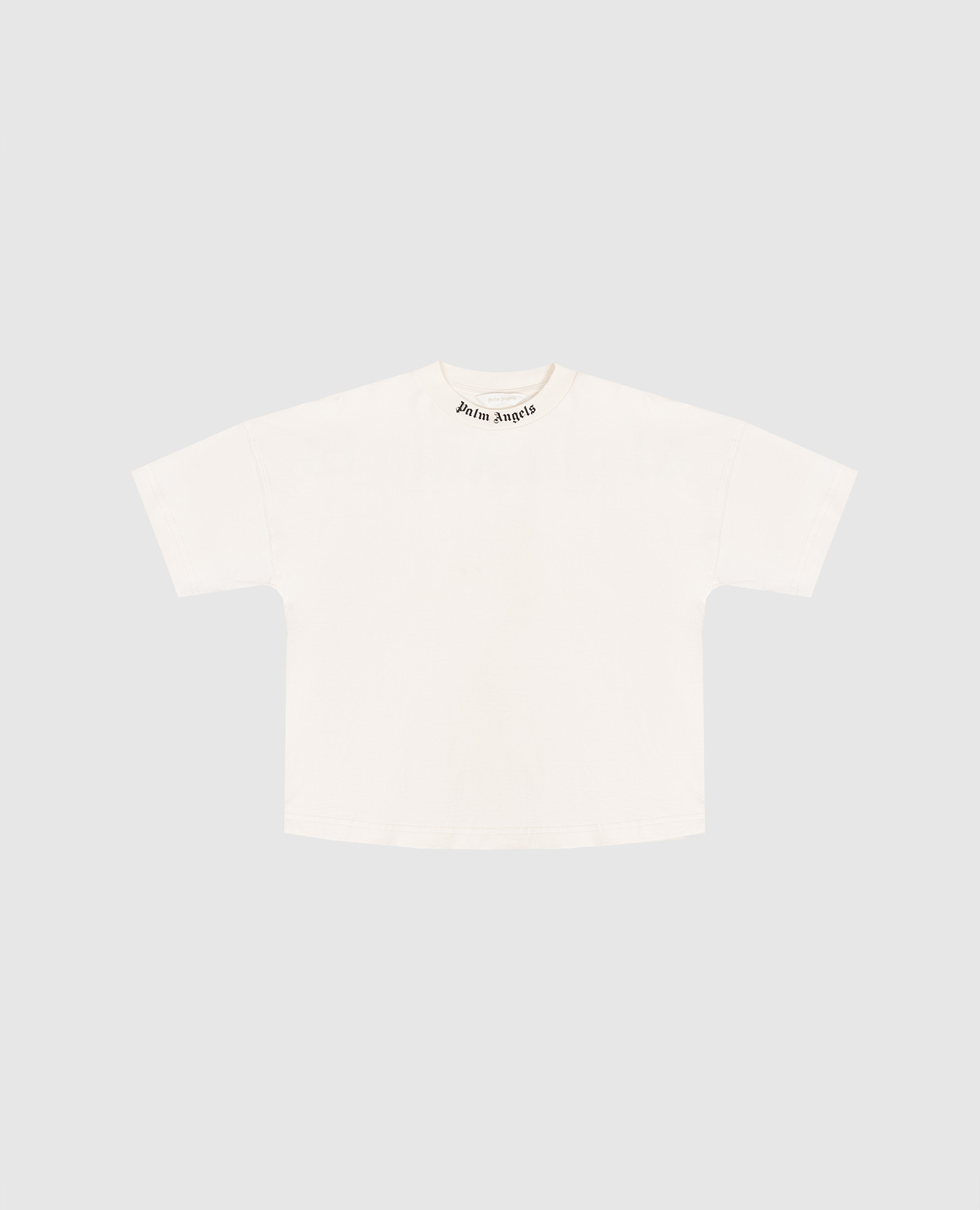 Детская футболка айвори с принтом логотипа