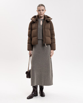 Woolrich Коричнева пухова куртка Madison CFWWOU2227FRUT3107