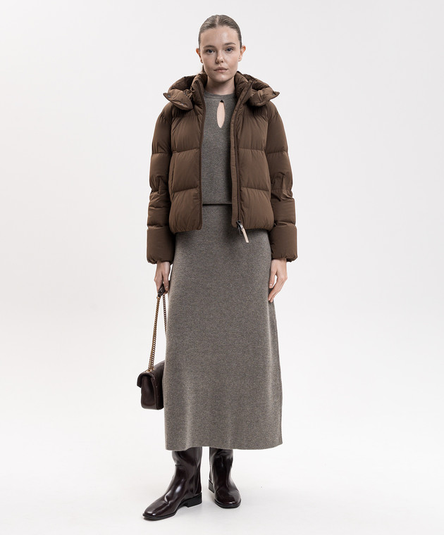 Woolrich Коричнева пухова куртка Madison CFWWOU2227FRUT3107 зображення 2