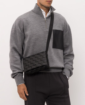 Bottega Veneta Черная кожаная сумка Orto 876364V6SO0