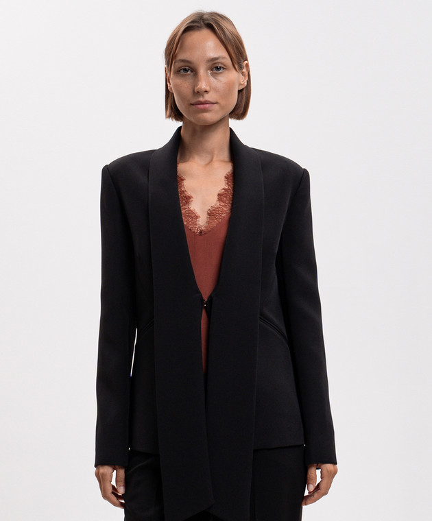 Twinset Черный жакет с акцентным воротником 262AP2343 изображение 3