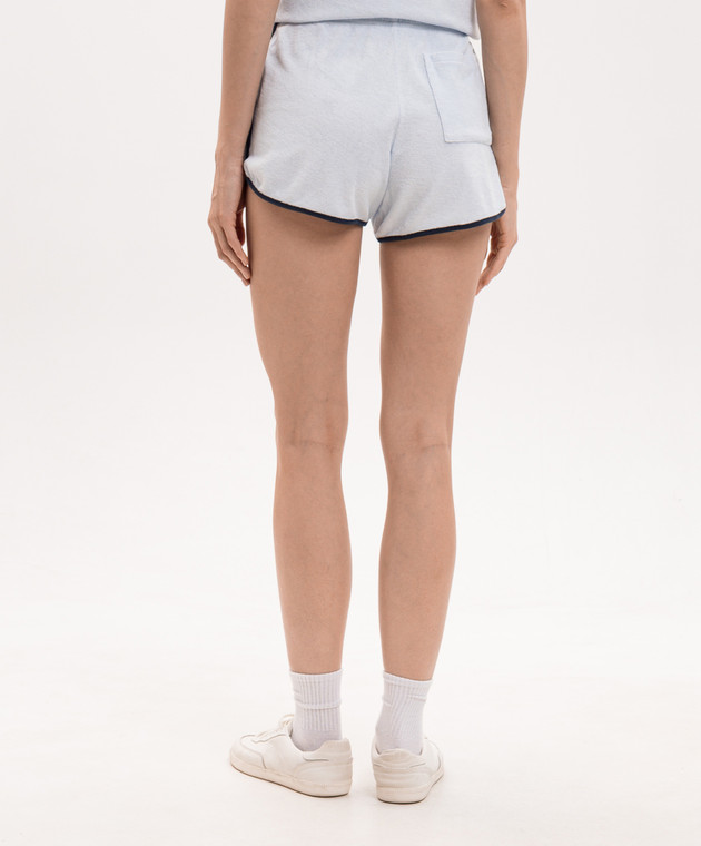Sporty & Rich Голубые махровые шорты Terry SH01375326BL143 изображение 4