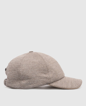 Stefano Ricci Сіра кепка з вовни з логотипом MCV54TX34EW0036R