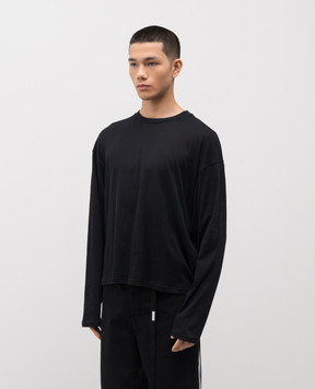 Ann Demeulemeester Чорний лонгслів Emil B0013818FA206
