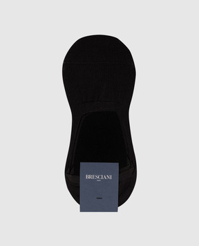 Bresciani Чорні шкарпетки-сліди ENNIO MHE34UN3006SI