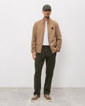 Stefano Ricci Коричнева куртка з нашивкою емблеми M6J4100010PL001HSAC64