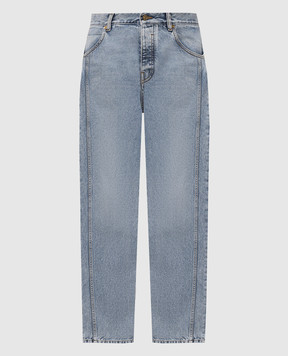 Balmain Синие джинсы с логотип патч HH1ML138DF97