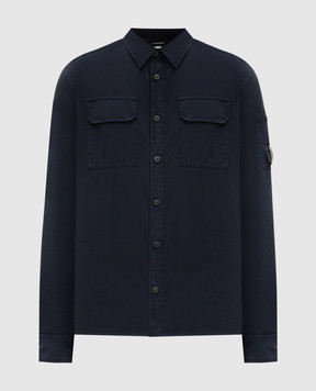 C.P. Company Синя сорочка з патчем MSH706A110143G