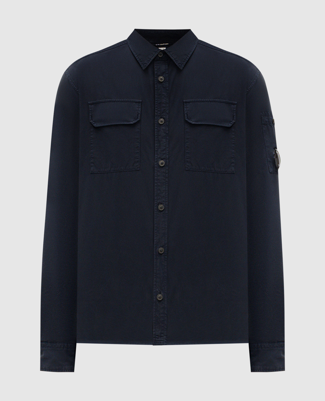 

Синяя рубашка с патчем, Синий, Рубашки