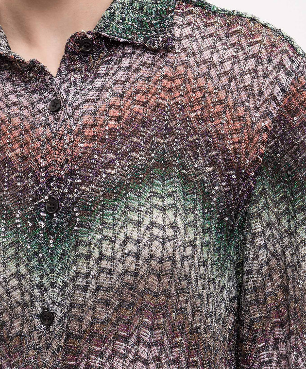 Missoni Блуза в узор с пайетками DS26SJ0ZBC0065 изображение 5