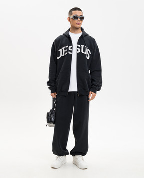 Vetements Чорна спортивна куртка Jesus Christ ME76ZU191BW