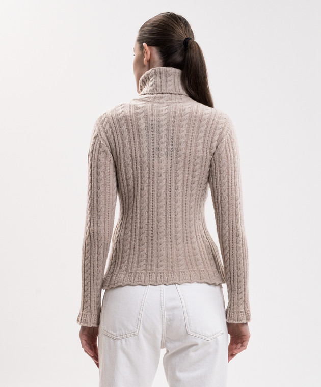 Moncler Grenoble Бежевый свитер с шерстью L20989F00005N0625 изображение 4