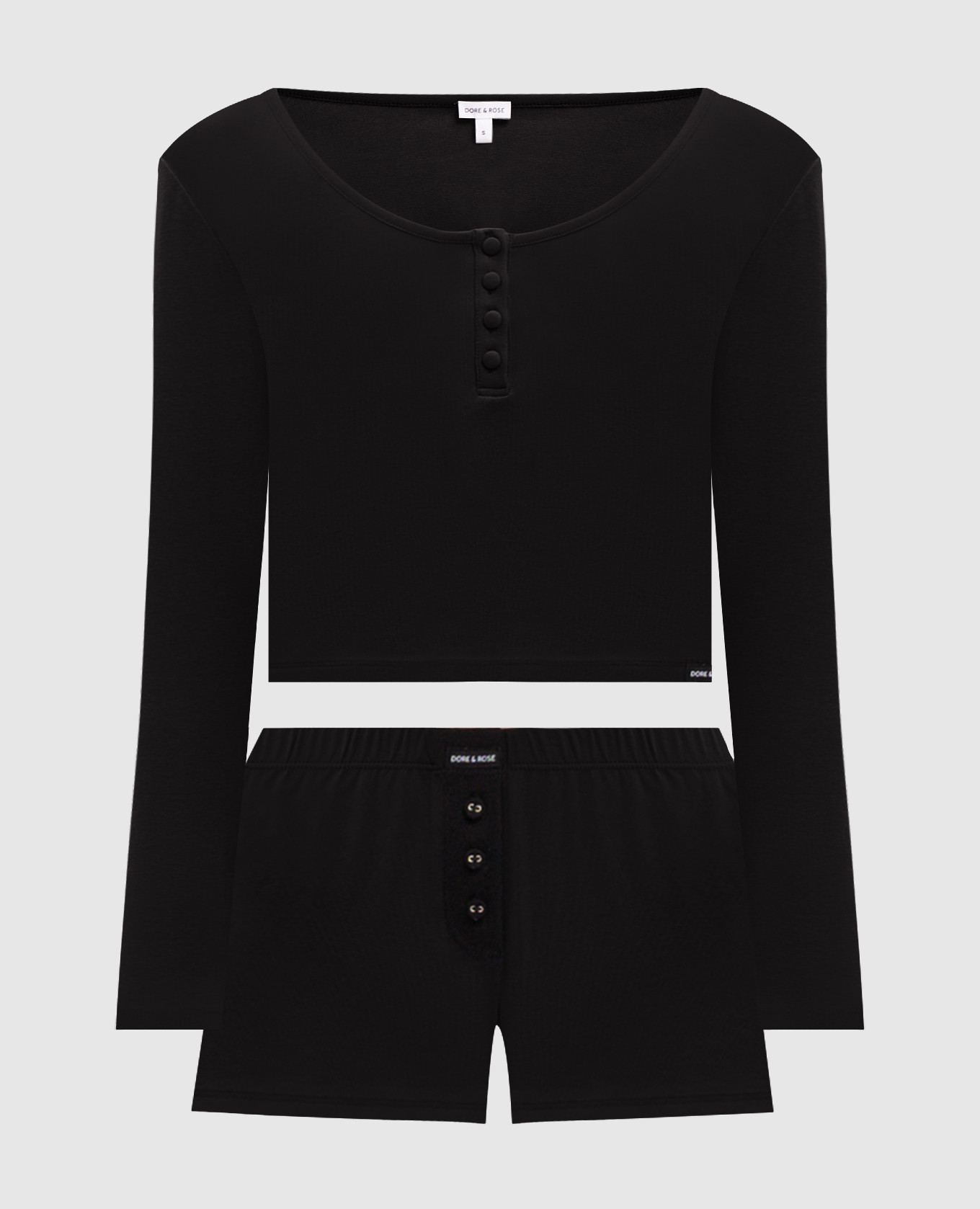 Черная пижама Henley
