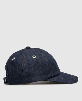 Ami Paris Синяя джинсовая кепка с нашивкой UCP281DE0122