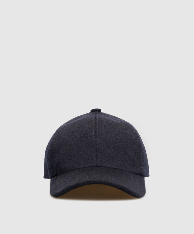 Cashmere&Whiskey Синя кепка з вовни і кашеміру 9925001