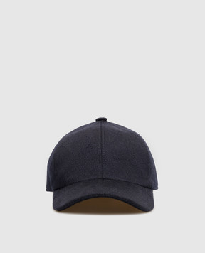 Cashmere&Whiskey Синя кепка з вовни і кашеміру 9925001