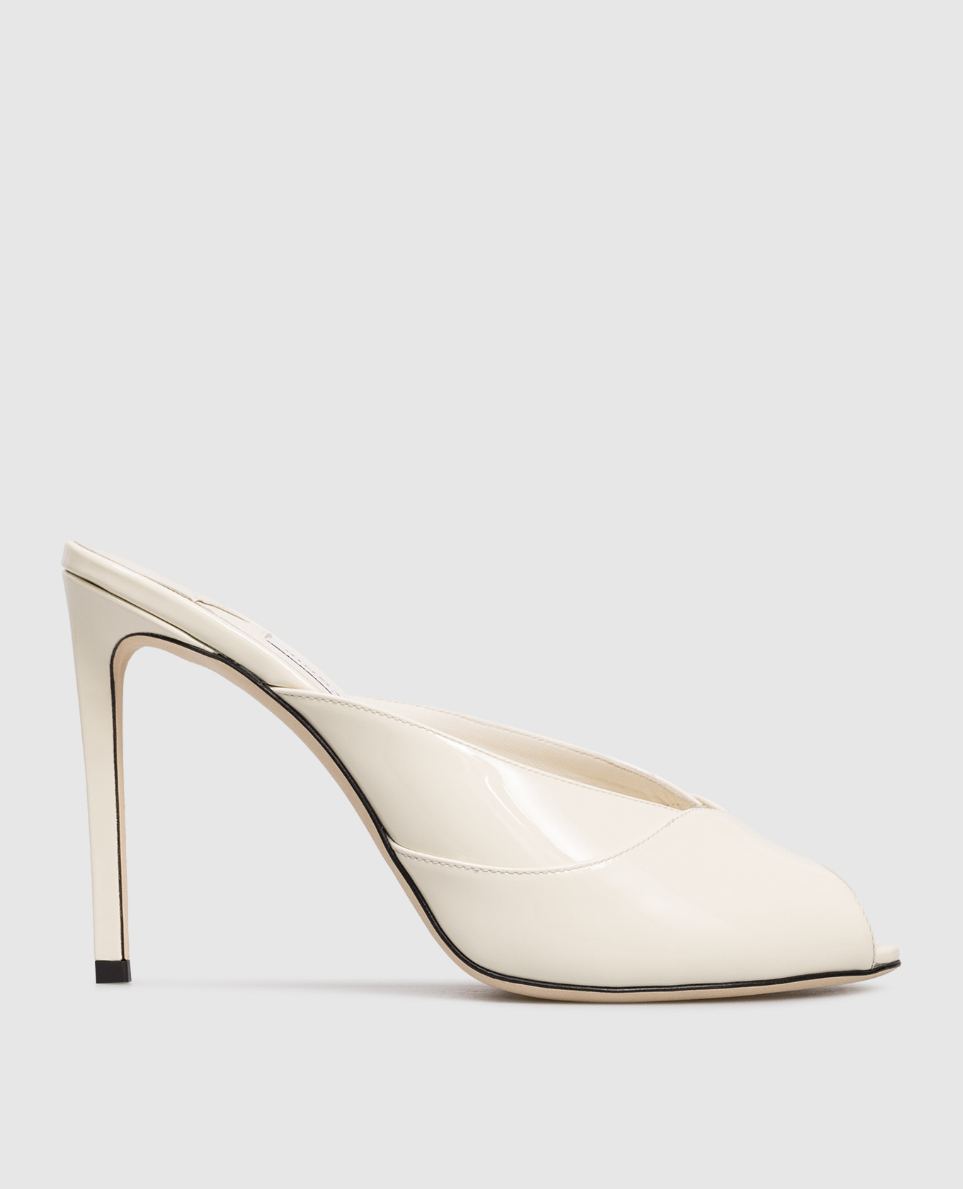 Кожаные лакированные мюли Brigitte