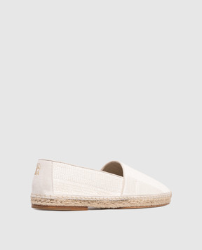 Brunello Cucinelli Эспадрильи из рафии цвета айвори MPUSHJQ726