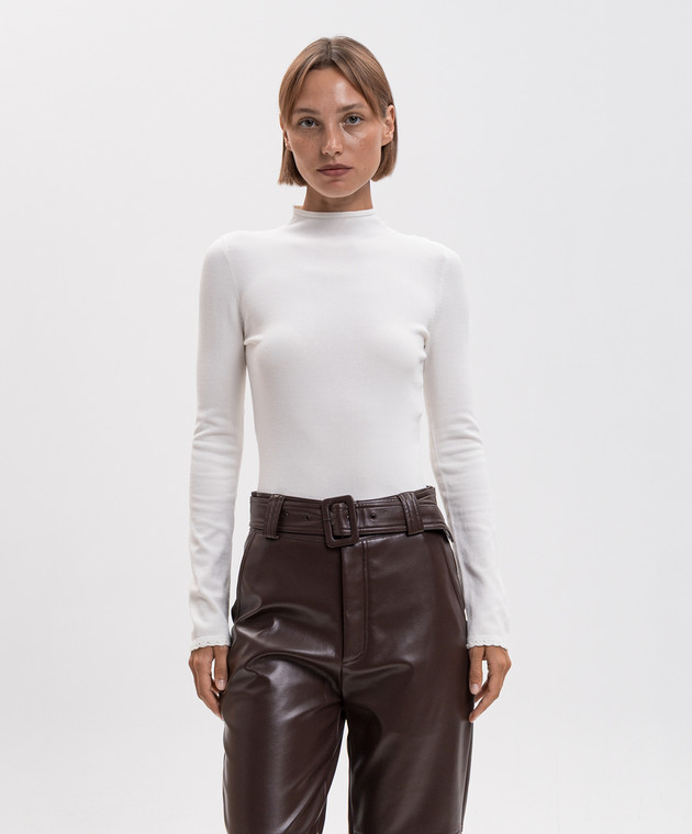 Twinset Гольф кольору айворі 262TP3035 зображення 3