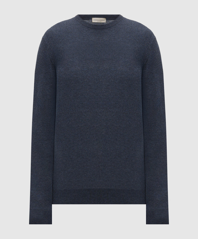 Cashmere&Whiskey Синій джемпер з кашеміру MU7791312525R