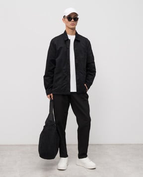 C.P. Company Чорна сорочка з патчем логотипа MOS079A110201G